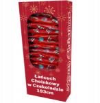 Wolność Csokoládé karácsonyfadísz lánc 193 cm karácsonyra Csillag alakú Piros (LBC)