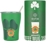 Estia Home Art Coffee Mug Save The Aegean Pahar Termos Oțel inoxidabil Fără BPA 350ml Panathinaikos BC Edition cu Pai 00-27254 (00-27254)