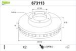 VALEO Disc frana VALEO 673113 (673113)