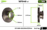 VALEO Disc frana VALEO 187049 (187049) - fixbox