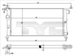 TYC Radiator, racire motor TYC 725-0020 (725-0020) - fixbox