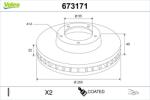 VALEO Disc frana VALEO 673171 (673171)