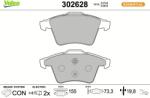 VALEO Set placute frana VALEO 302628 (302628)