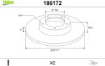 VALEO Disc frana VALEO 186172 (186172)