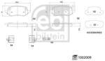 Febi Bilstein Set placute frana FEBI BILSTEIN 1002009 (1002009)