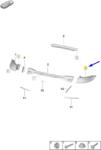 Original Vw Group Lampa stop dreapta [pe aripa, ECE, LHD, RHD, Rosie] ORIGINAL PORSCHE 971945096AE (971.945.096.AE)