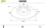 VALEO Disc frana VALEO 186598 (186598)