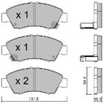 AISIN Set placute frana AISIN BPHO-1904 (BPHO-1904)