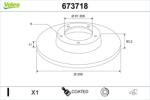VALEO Disc frana VALEO 673718 (673718)