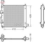 DENSO Radiator, racire motor DENSO DRM43015 (DRM43015)