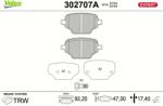 VALEO Set placute frana VALEO 302707A (302707A)