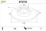 VALEO Disc frana VALEO 672733 (672733)