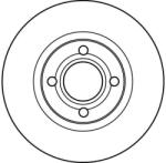 TRW DF2601 féktárcsa, VW P. A80 1, 6-, 2db-os szett