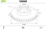 VALEO Disc frana VALEO 186688 (186688)