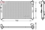 DENSO Radiator, racire motor DENSO DRM45053 (DRM45053)
