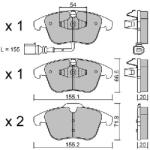 AISIN Set placute frana AISIN BPVW-1023 (BPVW-1023)