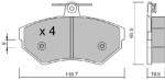 AISIN Set placute frana AISIN BPVW-1013 (BPVW-1013)