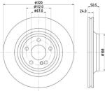 HELLA Disc frana HELLA 8DD 355 133-251 (8DD 355 133-251)