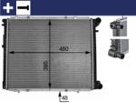 MAHLE Radiator, racire motor MAHLE CR 152 000S (CR 152 000S)