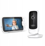  Elektronikus bébiőr, fehér, 5" kijelző, 300m hatótávolság, Hubble alkalmazás (4444-WHEU-01)