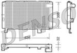 DENSO Radiator, racire motor DENSO DRM21075 (DRM21075)
