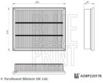 BLUE PRINT Filtru aer BLUE PRINT ADBP220178 (ADBP220178) - fixbox