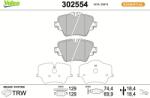 VALEO Set placute frana VALEO 302554 (302554)