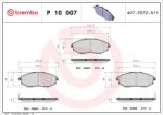 BREMBO Set placute frana BREMBO P 10 007 (P 10 007)