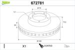 VALEO Disc frana VALEO 672781 (672781)