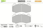 VALEO Set placute frana VALEO 302533 (302533)