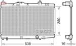 DENSO Radiator, racire motor DENSO DRM50105 (DRM50105)