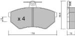 AISIN Set placute frana AISIN BPVW-1003 (BPVW-1003)
