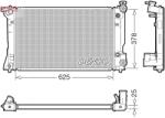 DENSO Radiator, racire motor DENSO DRM50145 (DRM50145)