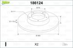 VALEO Disc frana VALEO 186124 (186124)