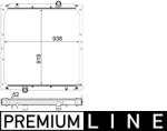 MAHLE Radiator, racire motor MAHLE CR 1041 000P (CR 1041 000P)
