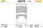 VALEO Set placute frana VALEO 302679 (302679)