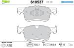 VALEO Set placute frana VALEO 610537 (610537)