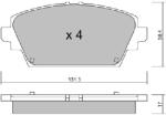 AISIN Set placute frana AISIN BPNI-1015 (BPNI-1015)