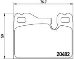 BREMBO Set placute frana BREMBO P 65 003 (P 65 003)