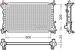 DENSO Radiator, racire motor DENSO DRM10003 (DRM10003)