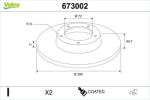 VALEO Disc frana VALEO 673002 (673002)