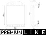 MAHLE Radiator, racire motor MAHLE CR 2413 000P (CR 2413 000P)