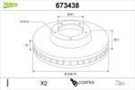 VALEO Disc frana VALEO 673438 (673438)