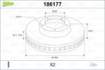 VALEO Disc frana VALEO 186177 (186177)