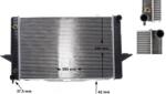 MAHLE Radiator, racire motor MAHLE CR 164 000S (CR 164 000S)