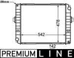 MAHLE Radiator, racire motor MAHLE CR 757 000P (CR 757 000P)