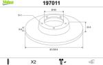 VALEO Disc frana VALEO 197011 (197011)