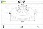 VALEO Disc frana VALEO 197104 (197104)