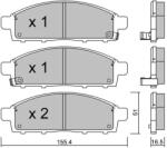 AISIN Set placute frana AISIN BPMI-1005 (BPMI-1005)