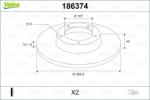 VALEO Disc frana VALEO 186374 (186374)